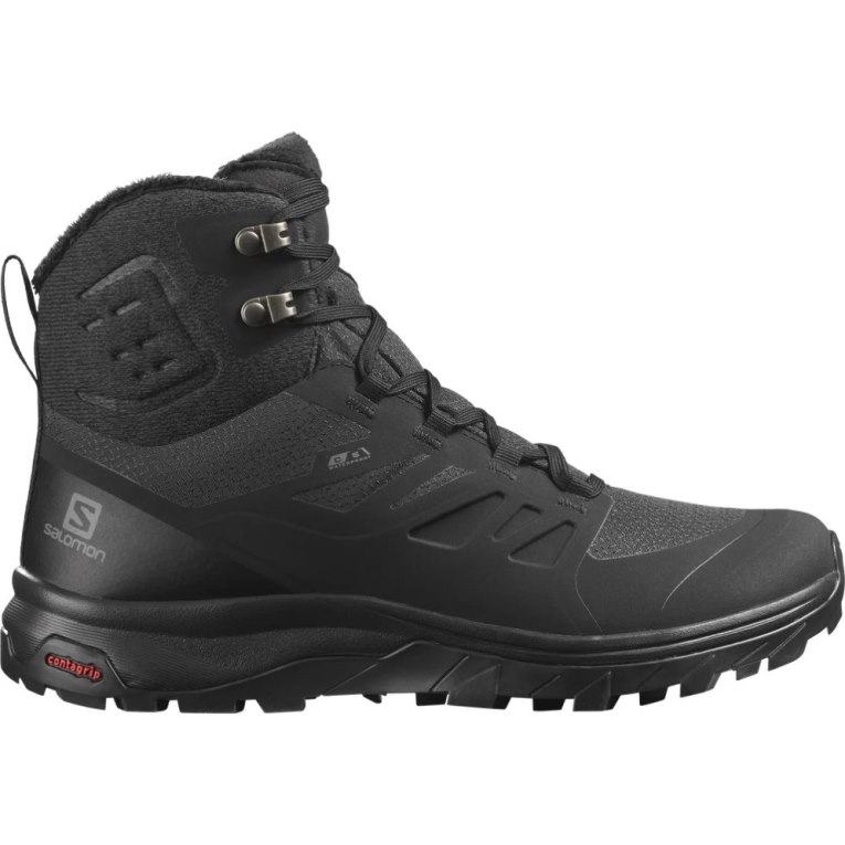 Botas de Invierno Salomon Outblast Thinsulate Climasalomon Impermeables Mujer Negros | MX TNBU783